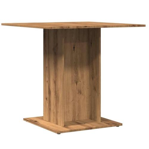 Spisebord 80x80x75 cm konstrueret træ kunsteg