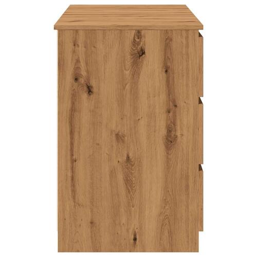 Skrivebord 140x50x77 cm konstrueret træ kunsteg