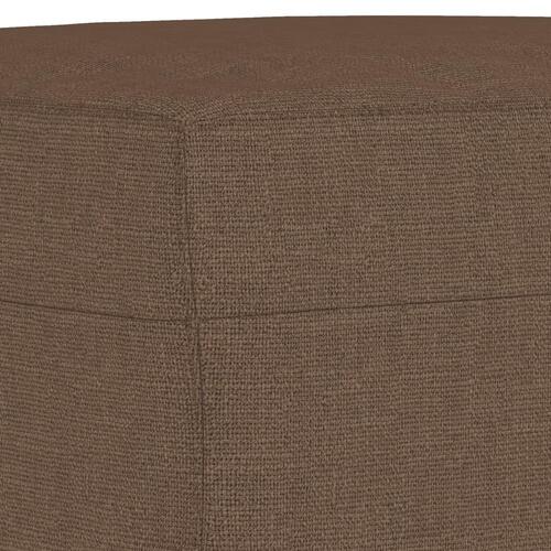 Fodskammel 60x50x41 cm stof brun