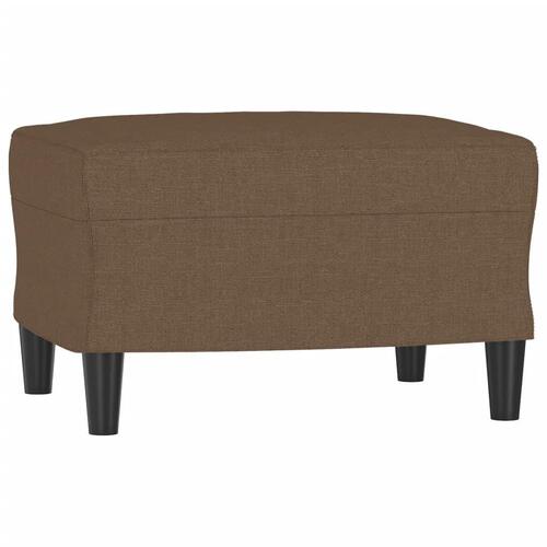 Sofastol med fodskammel 60 cm stof Brun