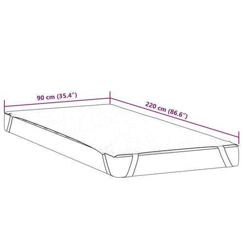 Madrasbeskytter 90x220 cm vandtæt hvid
