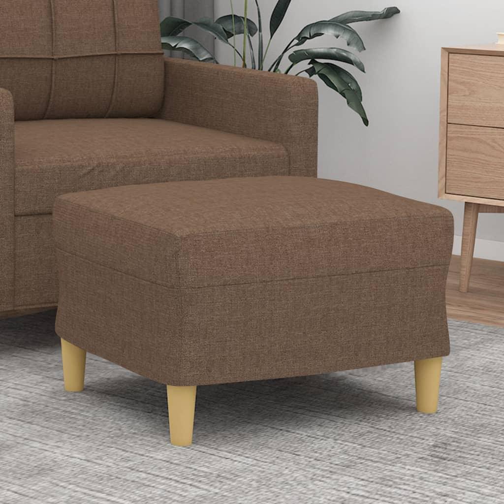 Fodskammel 60x50x41 cm stof brun