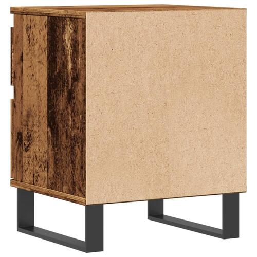 Sengeborde 2 stk. 40x35x50 cm konstrueret træ antikt træ