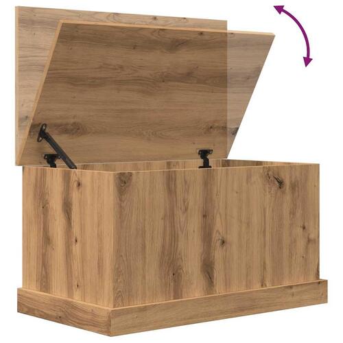 Opbevaringskasse 70x40x38 cm konstrueret træ kunsteg