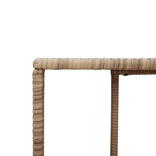 Sofasæt til haven 10 dele med hynder polyrattan beige