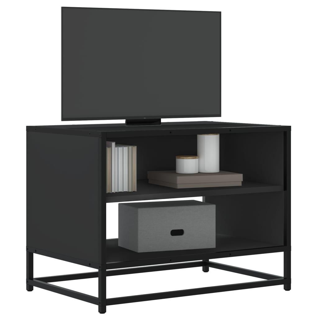 Tv-bord 61x40x46 cm konstrueret træ og metal sort
