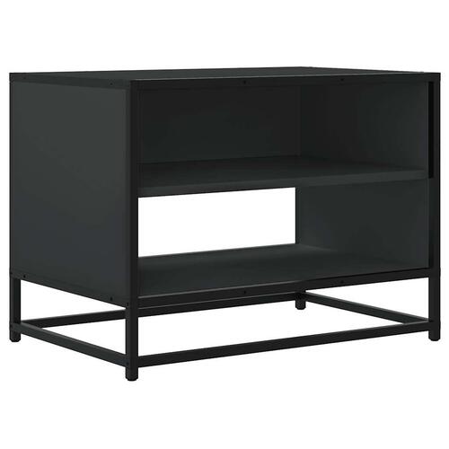 Tv-bord 61x40x46 cm konstrueret træ og metal sort