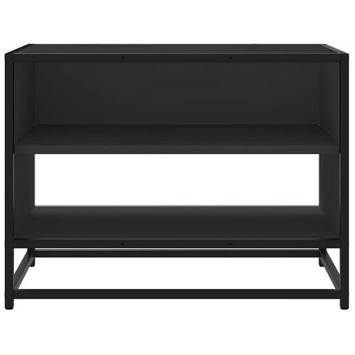 Tv-bord 61x40x46 cm konstrueret træ og metal sort