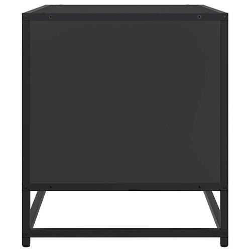Tv-bord 61x40x46 cm konstrueret træ og metal sort