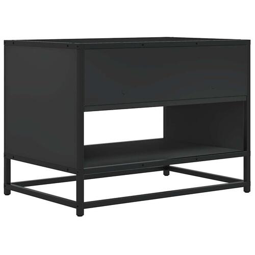 Tv-bord 61x40x46 cm konstrueret træ og metal sort