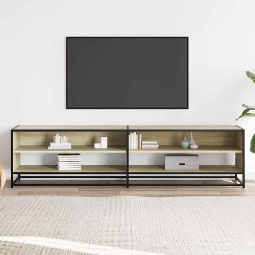 Tv-bord 180,5x40x46 cm konstrueret træ sonoma-eg