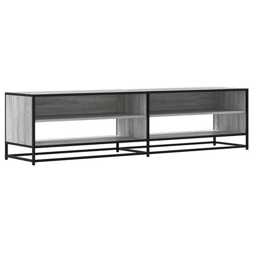 Tv-skab 180,5x40x46 cm konstrueret træ grå sonoma-eg