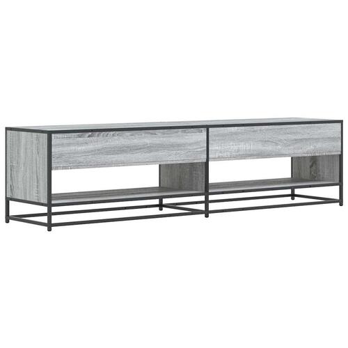 Tv-skab 180,5x40x46 cm konstrueret træ grå sonoma-eg