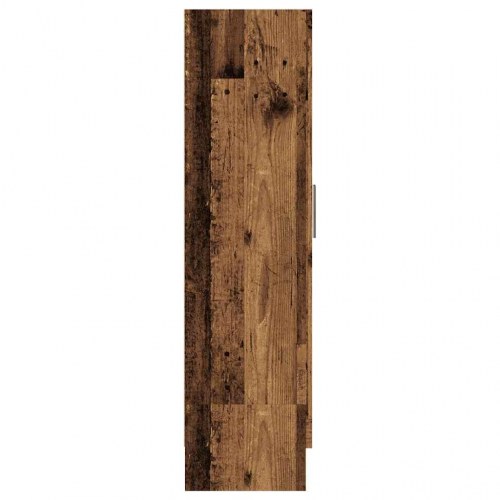 Bogskab med glaslåger - 82,5×30,5×115 cm, konstrueret træ i antikt træ