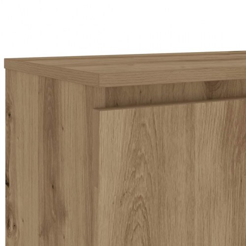 Tv-bord med LED-lys - 120×30×36 cm i konstrueret træ, kunsteg