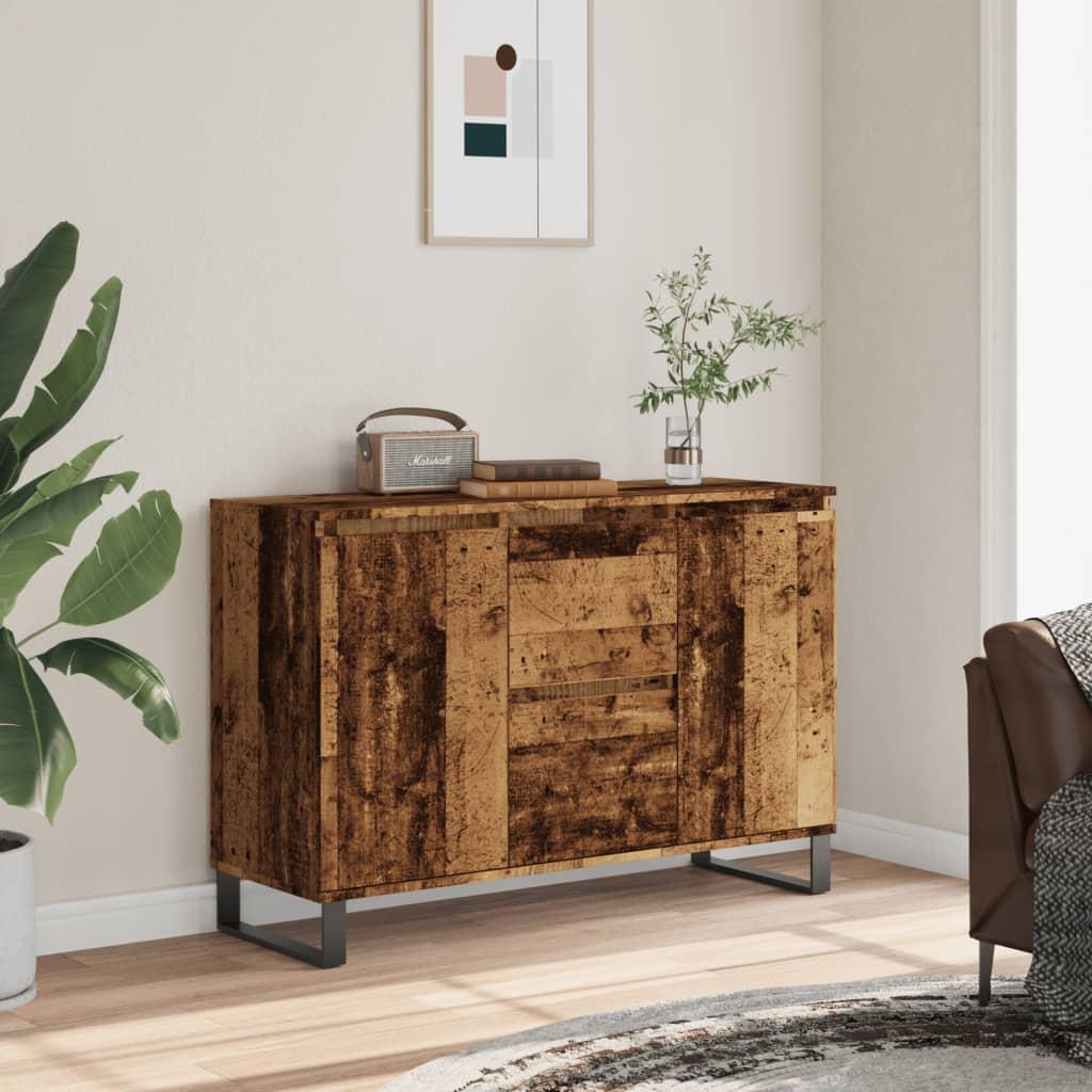 Skænk 104x35x70 cm konstrueret træ gammelt trælook