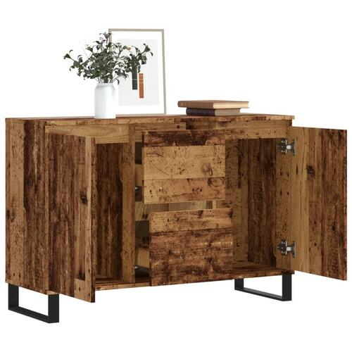 Skænk 104x35x70 cm konstrueret træ gammelt trælook