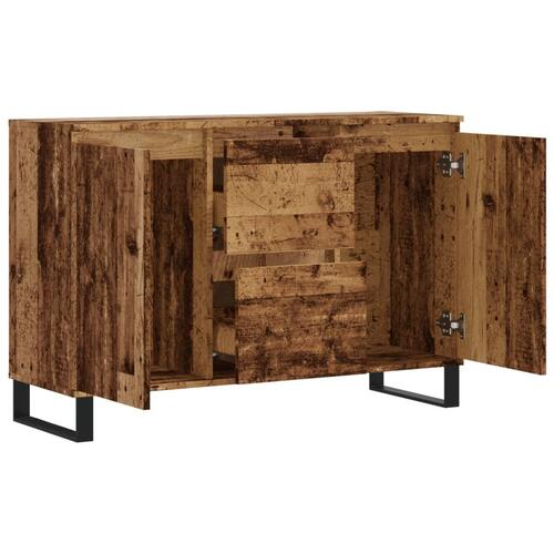 Skænk 104x35x70 cm konstrueret træ gammelt trælook