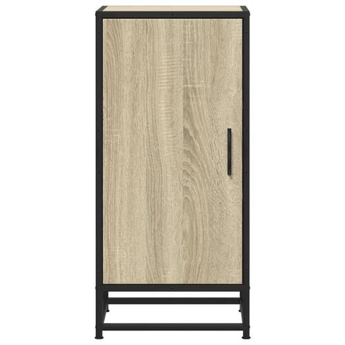 Skab 35,5x35x76 cm konstrueret træ og metal sonoma-eg