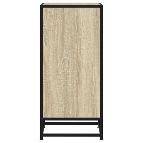 Skab 35,5x35x76 cm konstrueret træ og metal sonoma-eg