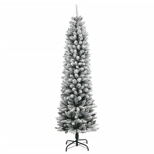 Kunstigt juletræ med sne og 150 LED'er 150 cm