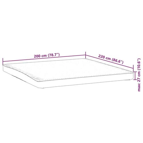 Madrasbeskytter 200x220 cm vandtæt hvid