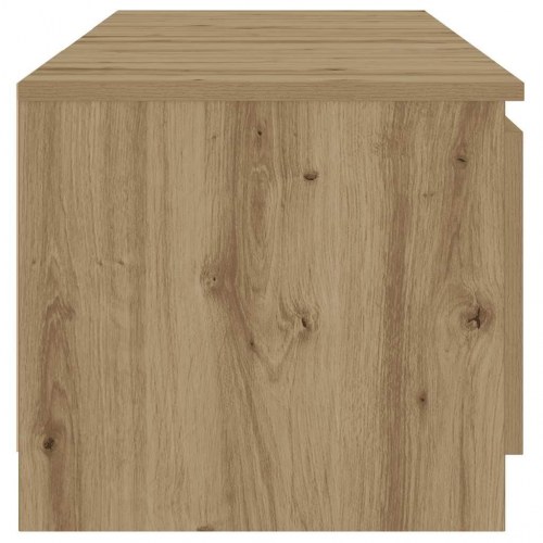 Tv-bord med LED-lys - 140×40×36 cm i konstrueret træ, kunsteg