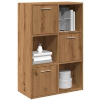 Bogreol 60,5x30x90 cm konstrueret træ kunsteg