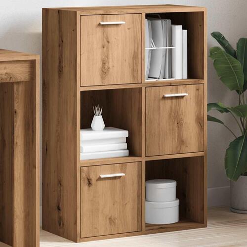 Bogreol 60,5x30x90 cm konstrueret træ kunsteg