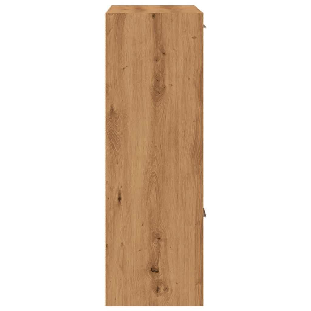Bogreol 60,5x30x90 cm konstrueret træ kunsteg