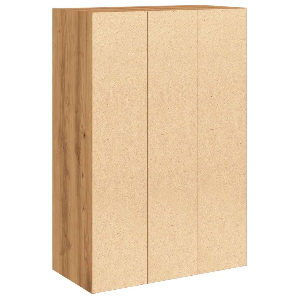 Bogreol 60,5x30x90 cm konstrueret træ kunsteg
