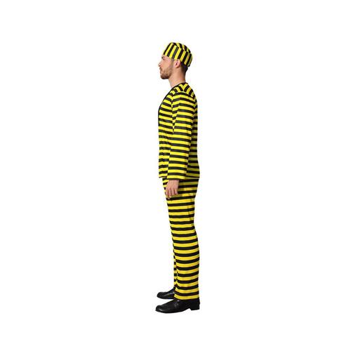 Kostume til voksne Gul Fange mand M/L