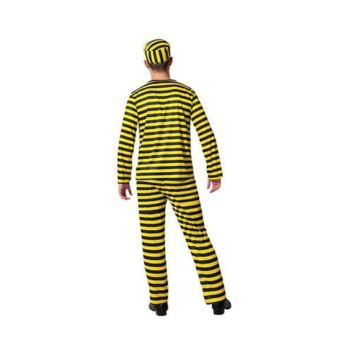 Kostume til voksne Gul Fange mand M/L