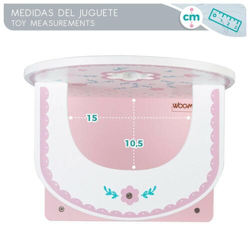 Trone Woomax 25 x 55 x 20 cm Dukker Hvid Pink 2 enheder
