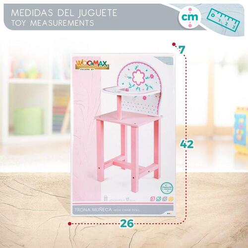 Trone Woomax 25 x 55 x 20 cm Dukker Hvid Pink 2 enheder
