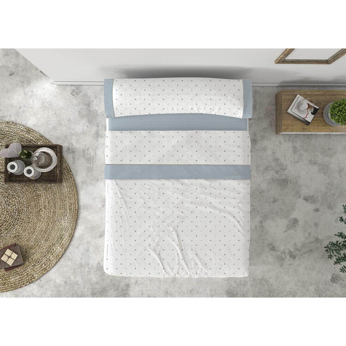 Sengetøj sæt Tejidos Reina TOPOS - Blå, seng 150/160