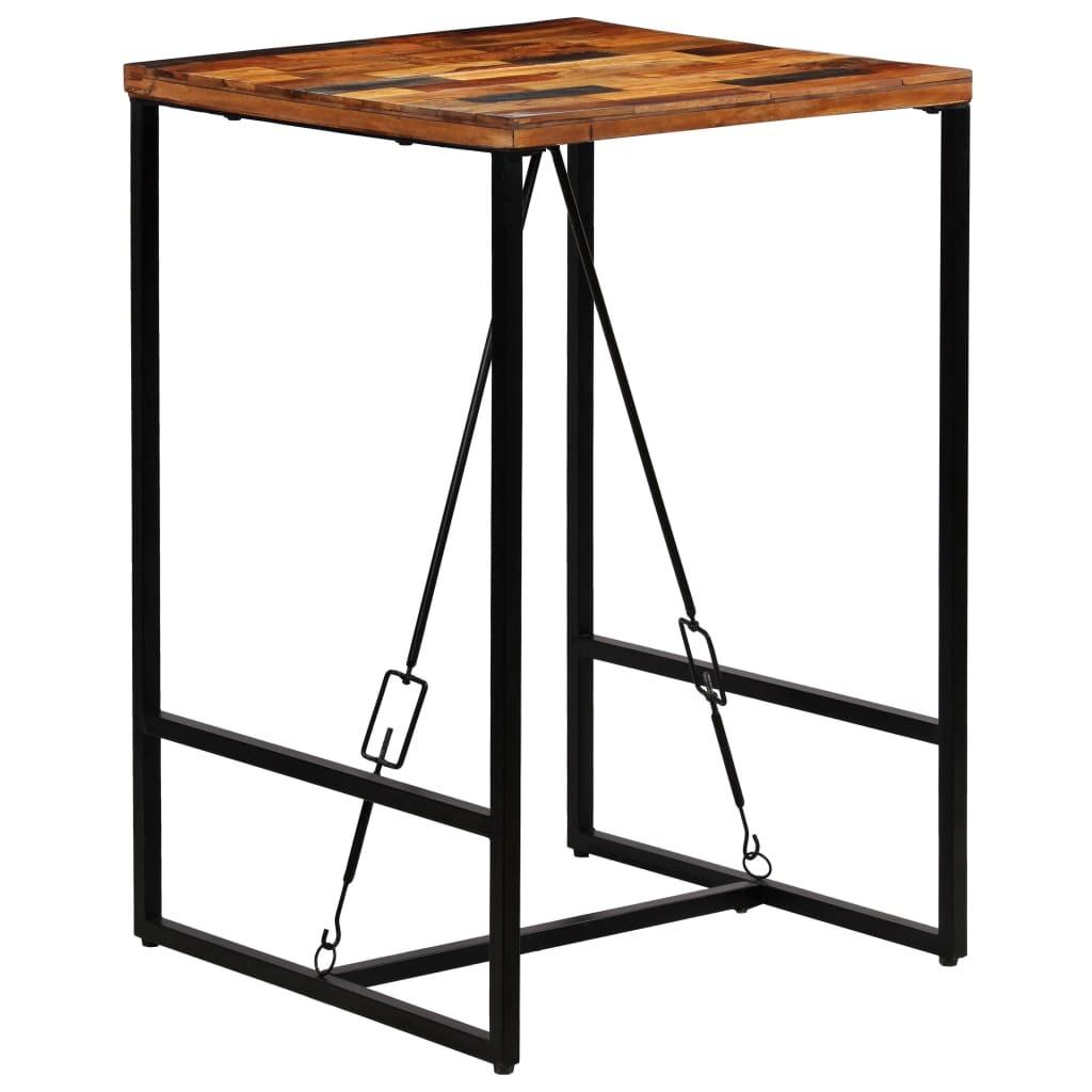 Barbord 70x70x106 cm massivt genbrugstræ