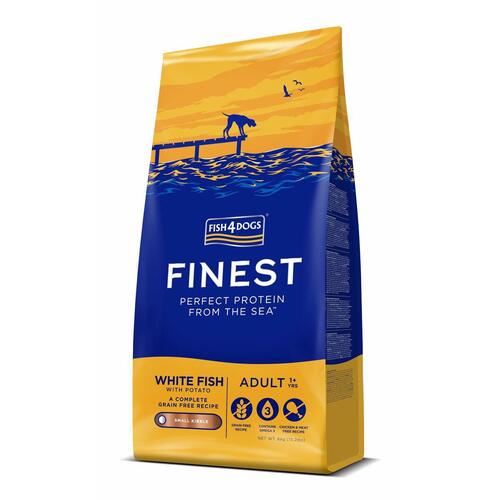 Foder FISH4DOGS Finest Ocean White fish S Fisk 6 Kg