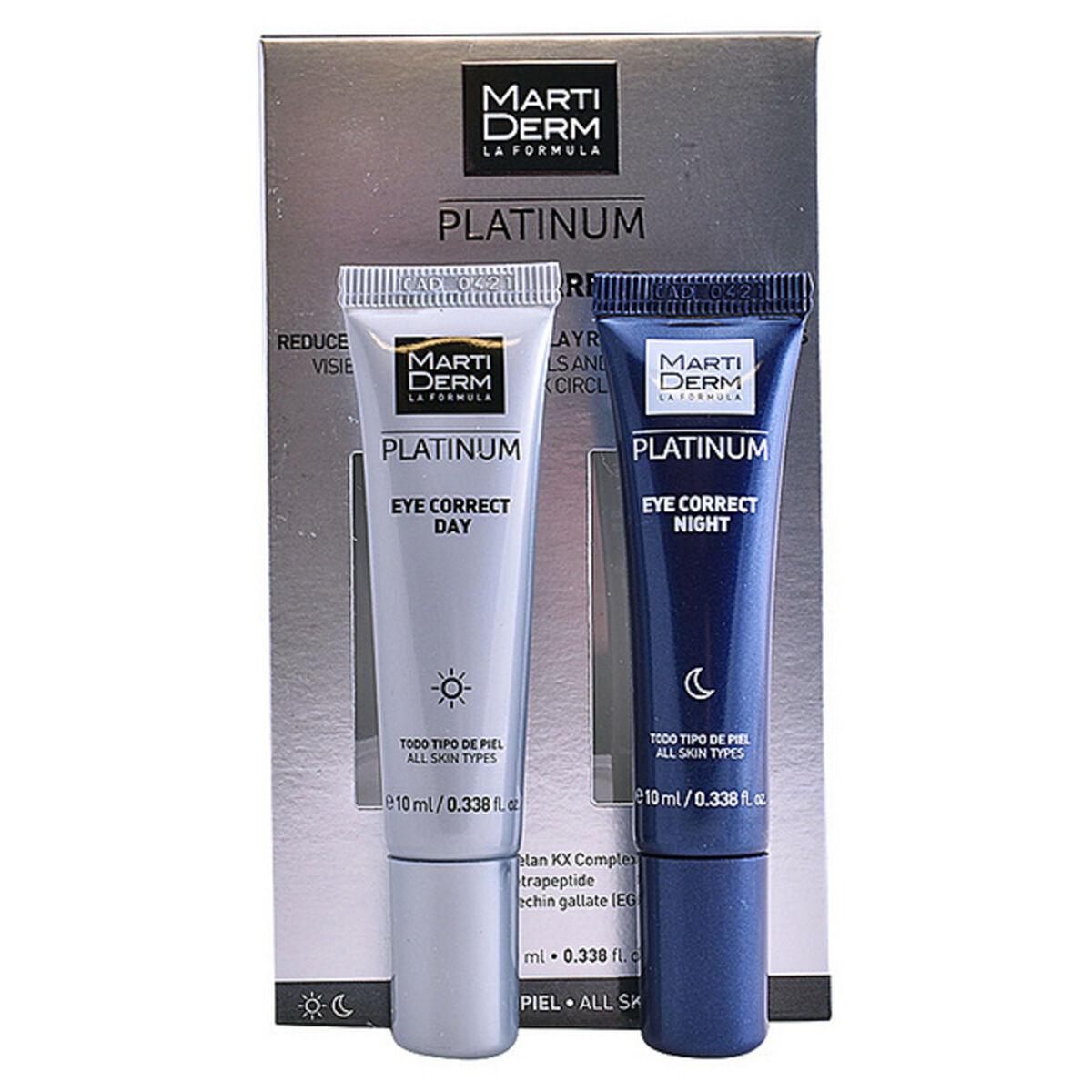 MartiDerm Platinum Eye Correct Day & Night - øjencreme sæt 2×10 ml