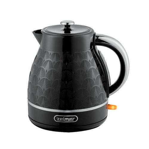 Kedel Zelmer ZCK7640 Hvid Sort Sølvfarvet Rustfrit stål Plastik 2200 W 1,7 L