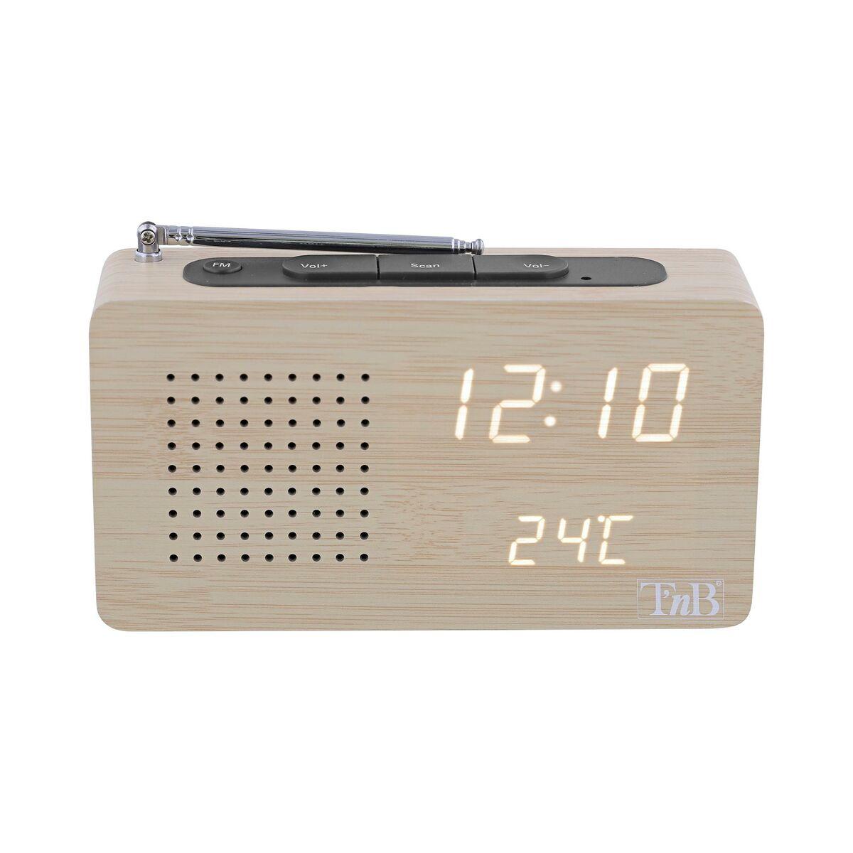 T'NB JOY digital clockradio i træ - USB