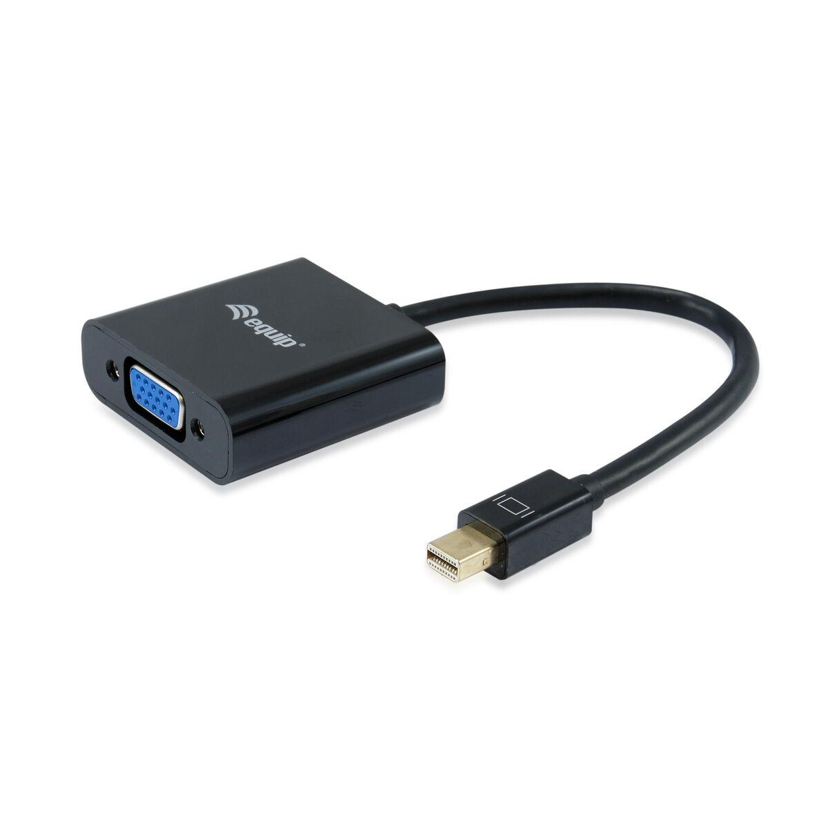 Equip Mini DisplayPort til VGA/HDMI adapter - Sort