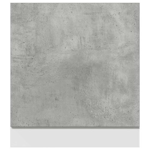 Låge til opvaskemaskine 60x1,5x67 cm konstrueret træ betongrå