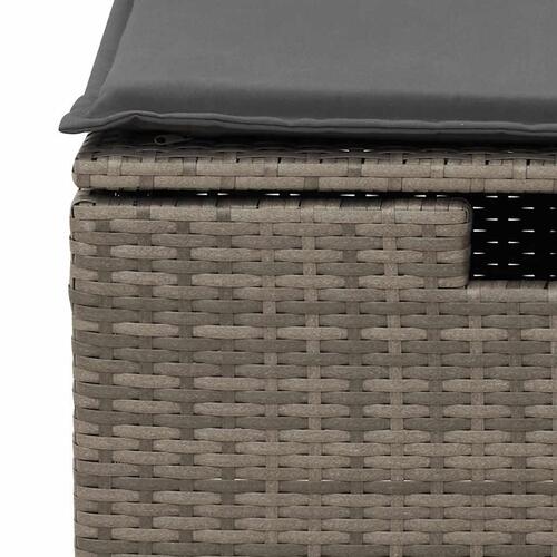 Sofasæt til haven 8 dele med hynder polyrattan grå