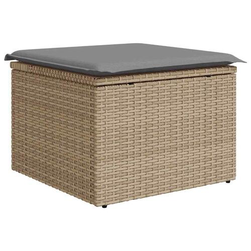 Sofasæt til haven 9 dele med hynder polyrattan beige