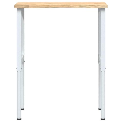 Arbejdsbænk 80x60x(71,5-98) cm massivt egetræ