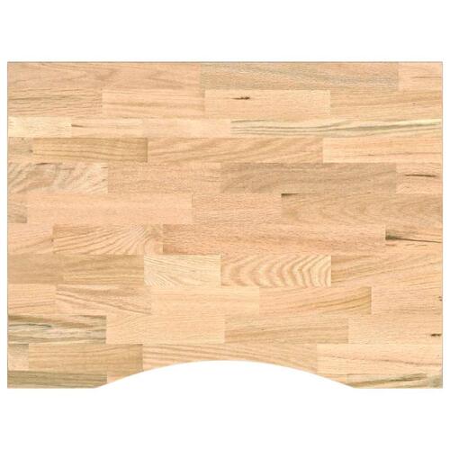 Arbejdsbænk 80x60x(71,5-98) cm massivt egetræ