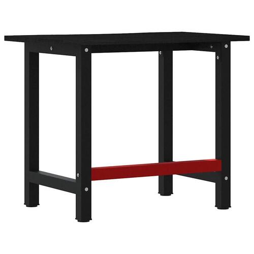Arbejdsbænk 100x60x81,5 cm massivt egetræ mørkebrun