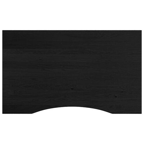 Arbejdsbænk 100x60x81,5 cm massivt egetræ mørkebrun