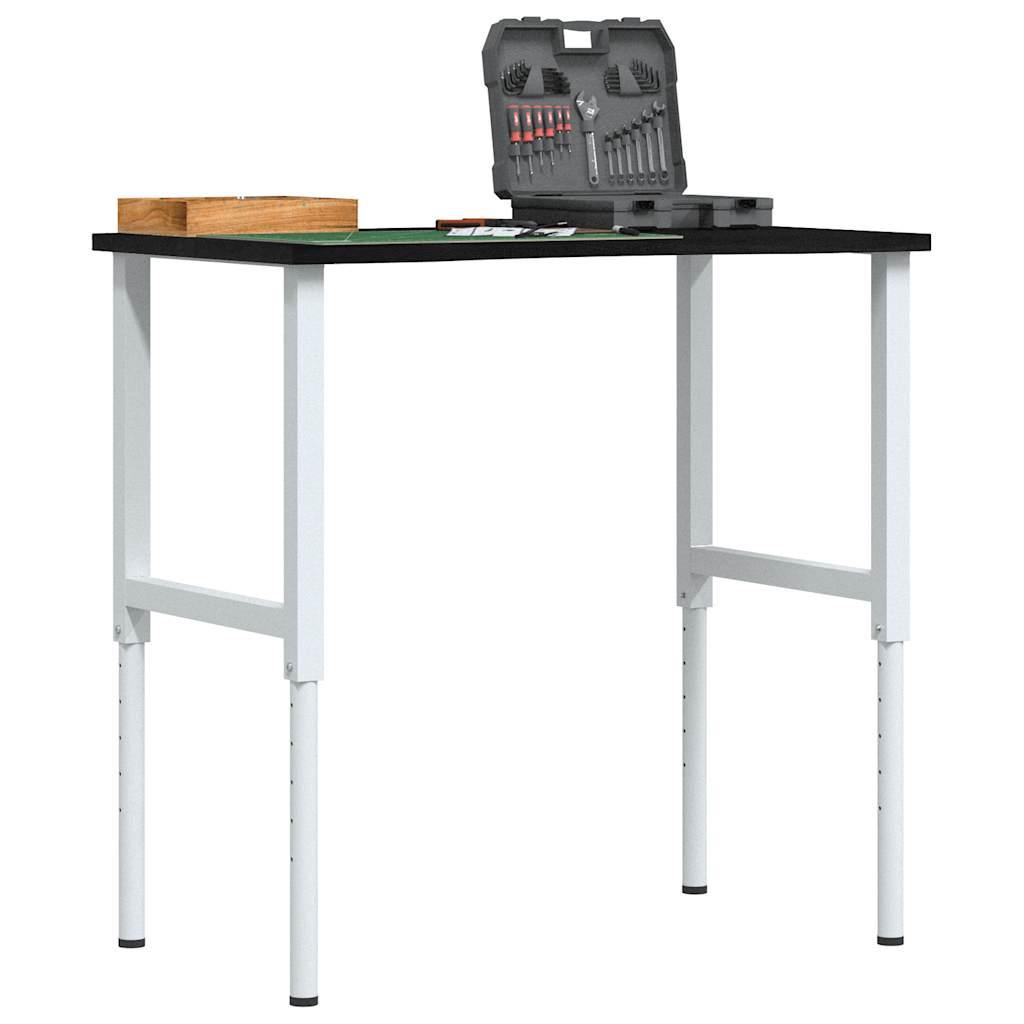 Arbejdsbænk 100x60x(71,5-98) cm massivt egetræ